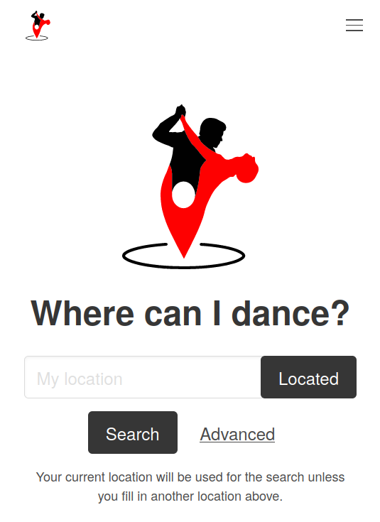 The social dance today homepage at the end of 2021